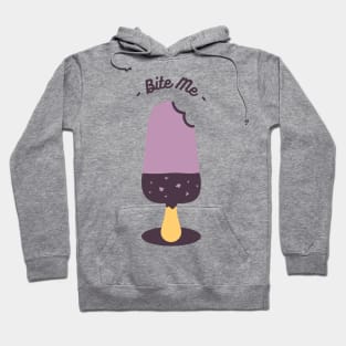 Bite me Popsicle Funny Pun Hoodie